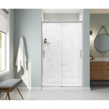 Maax 135334-900-084-000 - Incognito 76 44-47 x 76 in. 8mm Bypass Shower Door for Alcove Installation with Clear glass in Chr