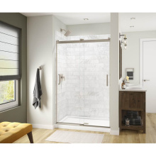 Maax 135690-900-305-000 - Revelation Square 44-47 x 70.5-73 in. 6 mm Bypass Shower Door for Alcove Installation with Clear g