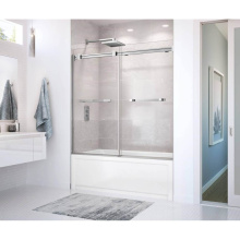 Maax 136270-900-084-000 - Duel 56-59 x 55.5-59 in. 8 mm Bypass Tub Door for Alcove Installation with Clear glass in Chrome