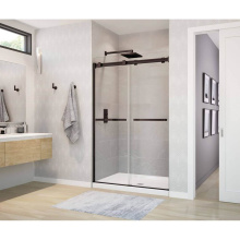 Maax 136271-900-173-000 - Duel 44-47 x 70.5-74 in. 8 mm Bypass Shower Door for Alcove Installation with Clear glass in Dark