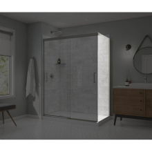 Maax 136560-900-305-000 - Incognito 76 Return Panel for 32 in. Base with Clear glass in Brushed Nickel