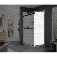 Maax 137310-900-340-000 - Duel and Inverto Return Panel for 32 in. Base with Clear glass in Matte Black