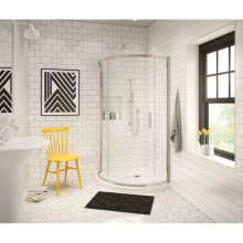 Maax 137446-900-305-000 - Radia Round 36 x 36 x 71.5 in. 6mm Sliding Shower Door for Corner Installation with Clear glass in