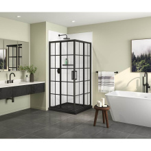 Maax 137448-977-340-000 - Radia Square 36 x 36 x 71.5 in. 6 mm Sliding Shower Door for Corner Installation with French glass