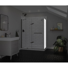 Maax 139581-900-173-000 - Reveal Sleek 71 Return Panel for 32 in. Base with Clear glass in Dark Bronze