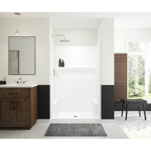 Maax 107426-000-002-000 - Icon SH4834 AcrylX™ Alcove Center Drain One-piece Shower in White