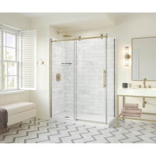 Maax 107546-900-343-000 - Odyssey SC 60'' x 32'' x 78'' 8mm Sliding Shower Door for Corner Ins