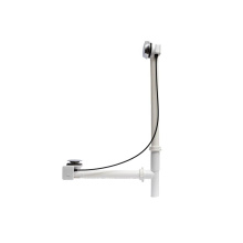 Maax 10022491-084 - Rotary Turn Cable-Operated Waste and Overflow, 33'' Cable, Complete Kit in Chrome