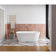 Maax 107674-000-001-000 - Chorale 67 x 31 Acrylic Freestanding Center Drain Bathtub in White with White Skirt