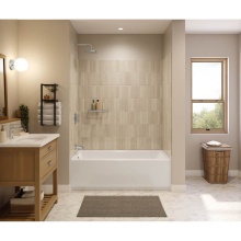 Maax 220416-000-001-001 - Interflo 6030 IFS Acrylic Alcove Left-hand Drain Bathtub in White