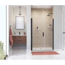 Maax 138272-900-340-101 - Manhattan 47-49 x 68 in. 6 mm Pivot Shower Door for Alcove Installation with Clear glass & Squ