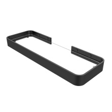 Maax 10042819-340 - Manhattan Rectangular Shelf with Glass in Matte Black