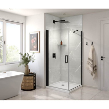 Maax 135230-900-340-101 - Manhattan Square 36 x 36 x 72 in. 6mm Pivot Shower Door for Corner Installation with Clear glass &