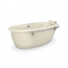 Maax 100084-000-004 - Souvenir With Apron 71.75 in. x 43.625 in. Freestanding Bathtub with Center Drain in Bone