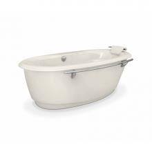 Maax 100084-055-007 - Souvenir With Apron 71.75 in. x 43.625 in. Freestanding Bathtub with Aerofeel System Center Drain