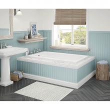 Maax 100103-003-001 - Tempest 59.875 in. x 35.75 in. Alcove Bathtub with Whirlpool System End Drain in White