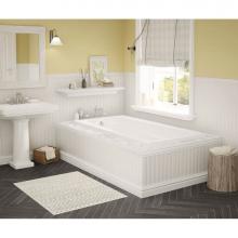 Maax 100104-097-001 - Timeless 72 x 36 Acrylic Alcove End Drain Combined Whirlpool & Aeroeffect Bathtub in White