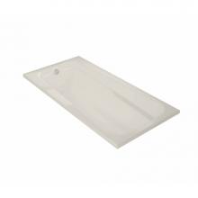 Maax 100104-097-007 - Timeless 72 x 36 Acrylic Alcove End Drain Combined Whirlpool & Aeroeffect Bathtub in Biscuit