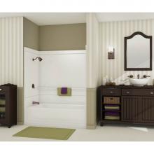 Maax 101175-L-000-002 - Monaco 59.5 in. x 30.75 in. x 73.875 in. 1-piece Tub Shower with Left Drain in White