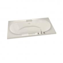Maax 101250-108-007 - Antigua 71.75 in. x 41.75 in. Drop-in Bathtub with Aerosens System Center Drain in Biscuit
