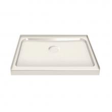 Maax 101430-000-007 - SQ 36.125 in. x 36.125 in. x 4.125 in. Square Alcove Shower Base with Center Drain in Biscuit