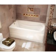 Maax 102205-R-097-001 - Tenderness 6042 Acrylic Alcove Right-Hand Drain Combined Whirlpool & Aeroeffect Bathtub in Whi