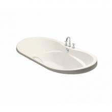 Maax 102757-000-007 - Living 72 in. x 42 in. Drop-in Bathtub with Center Drain in Biscuit