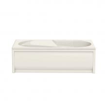 Maax 102945-000-007 - Baccarat 71.5 in. x 35.625 in. Alcove Bathtub with End Drain in Biscuit