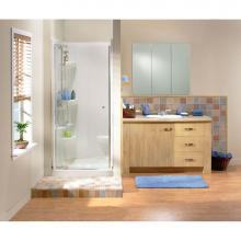 Maax 105051-000-001 - SQ 36.125 in. x 36.125 in. x 6.125 in. Square Alcove Shower Base with Center Drain in White