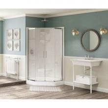 Maax 105101-SC-000-001 - Freestyle 42 Neo-Angle 41.75 in. x 41.75 in. x 77.75 in. 2-piece Shower With Center Seat in White