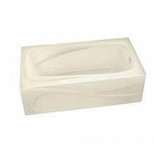 Maax 105231-R-107-004 - Santorini 60 in. x 32 in. Alcove Bathtub with Hydrosens System Right Drain in Bone