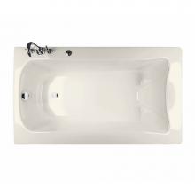 Maax 105310-094-007 - Release 6032 Acrylic Drop-in End Drain Combined Hydromax & Aerofeel Bathtub in Biscuit