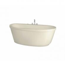 Maax 105359-055-004 - Jazz F 66 in. x 36 in. Freestanding Bathtub with Aerofeel System Center Drain in Bone