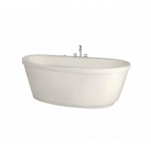 Maax 105359-000-007 - Jazz F 66 in. x 36 in. Freestanding Bathtub with Center Drain in Biscuit