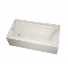 Maax 105454-R-108-007 - New Town IFS 59.75 in. x 30 in. Alcove Bathtub with Aerosens System Right Drain in Biscuit