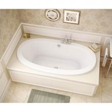 Maax 105462-107-001 - Reverie 66 in. x 36 in. Drop-in Bathtub with Hydrosens System Center Drain in White