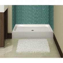 Maax 105623-000-002 - Finesse 60 in. x 32 in. x 7 in. Rectangular Alcove Shower Base with Center Drain in White