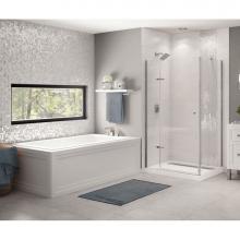Maax 105722-107-001 - Skybox 66.25 in. x 35.75 in. Alcove Bathtub with Hydrosens System End Drain in White