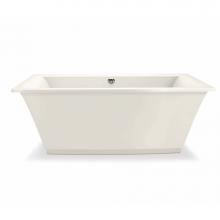 Maax 105742-000-007 - Optik F 66 in. x 36 in. Freestanding Bathtub with Center Drain in Biscuit