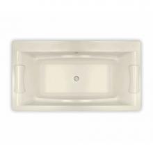 Maax 105743-055-004 - Optik C 66 in. x 36 in. Drop-in Bathtub with Aerofeel System Center Drain in Bone