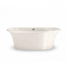 Maax 105744-000-007 - Ella Sleek 66 in. x 36 in. Freestanding Bathtub with Center Drain in Biscuit