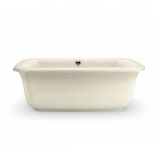 Maax 105756-000-004 - Miles 66 in. x 36 in. Freestanding Bathtub with Center Drain in Bone
