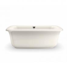 Maax 105756-000-007 - Miles 66 in. x 36 in. Freestanding Bathtub with Center Drain in Biscuit