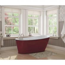 Maax 105797-000-073 - Sax 60 in. x 32 in. Freestanding Bathtub with End Drain in Ruby
