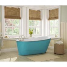 Maax 105797-000-237 - Sax 60 in. x 32 in. Freestanding Bathtub with End Drain in Aqua