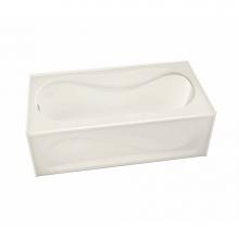 Maax 105822-L-000-007 - Cocoon IFS 59.75 in. x 30 in. Alcove Bathtub with Left Drain in Biscuit