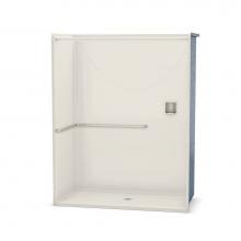 Maax 106072-L-000-007 - OPS-6030-RS - with ADA/ANSI Grab Bar 60 in. x 30.25 in. x 76.625 in. 1-piece Shower with Left-hand