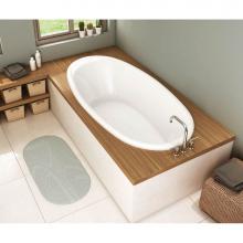 Maax 106167-097-001 - Saturna 6036 Acrylic Drop-in Center Drain Combined Whirlpool & Aeroeffect Bathtub in White