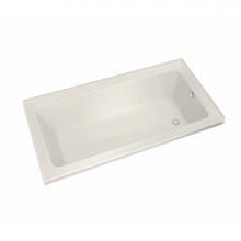 Maax 106203-L-103-007 - Pose 6032 IF Acrylic Corner Right Left-Hand Drain Aeroeffect Bathtub in Biscuit