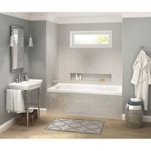 Maax 106204-L-103-001 - Pose 6632 IF Acrylic Alcove Left-Hand Drain Aeroeffect Bathtub in White